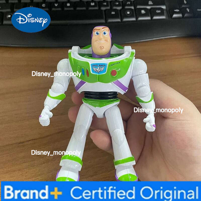 Disney New Story Buzz Lightyear Action Figure Toy Model Pixar Robot Doll For Children Birthday Gift Collectible Handmade Artwork H260105 H260105
