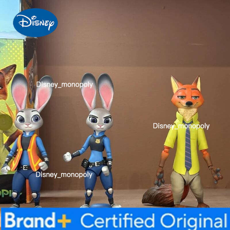 Disney Licensed Judy & Nick Articulated Doll - Flexible Joint Anime Peripheral Kids Desktop Collection Decoration Model H260105 H260105