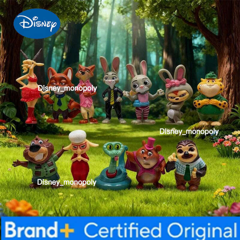 Disney Zootopia Judy Nick Flash Finnick Chief Officer Benjamin Gary Animal Action Figure Tos Dolls Zootropolis Model Statue Toys H260105