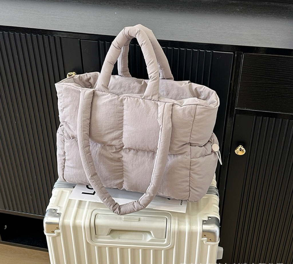 Style Handbag for Women Large Capacity Crossbody Shoulder Macaron Color Cloud Down Bag x Durable Quality Everyday Tote 1100368158