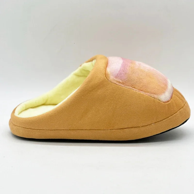 Funny Toe Plush Slippers Men Women Home Floor Shoes Soft Sole Cute Nail Print One Size Indoor House Slides For Couples 260104