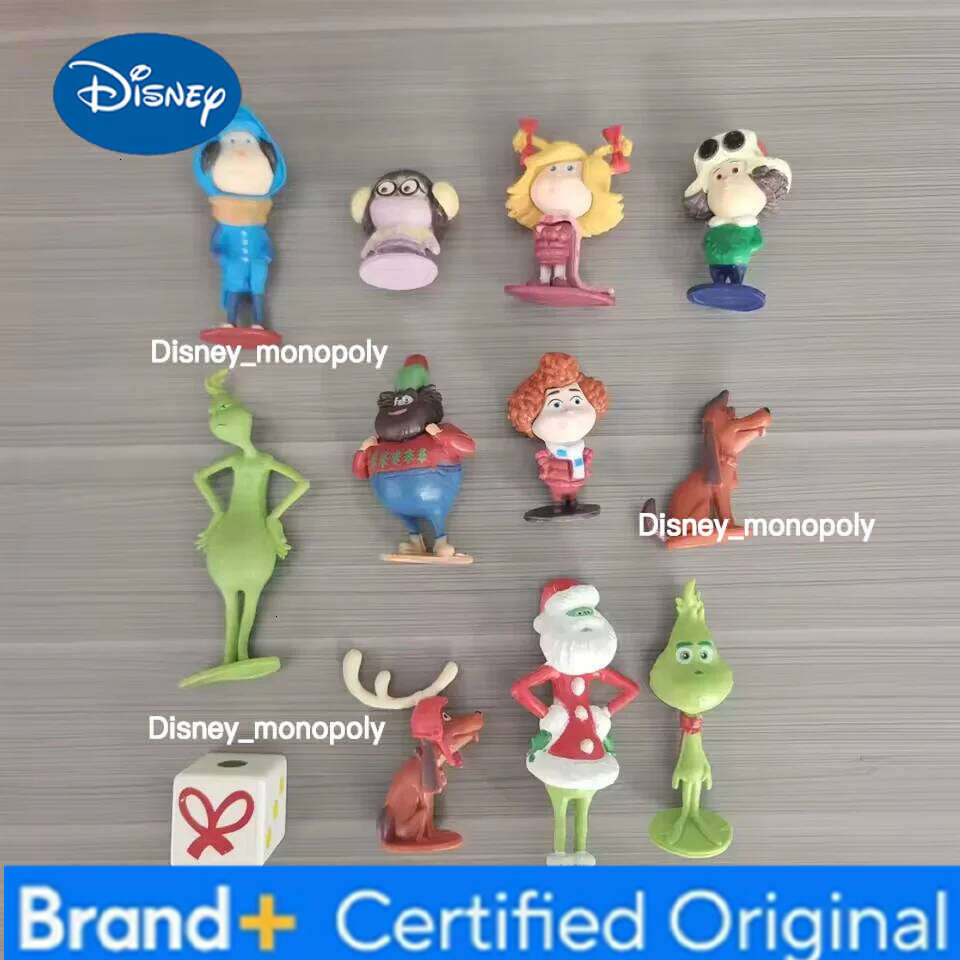 Disney 12pcs/set How the Stole Christmas Grinch-ed Figure Collection Model Toys H260105 H260105