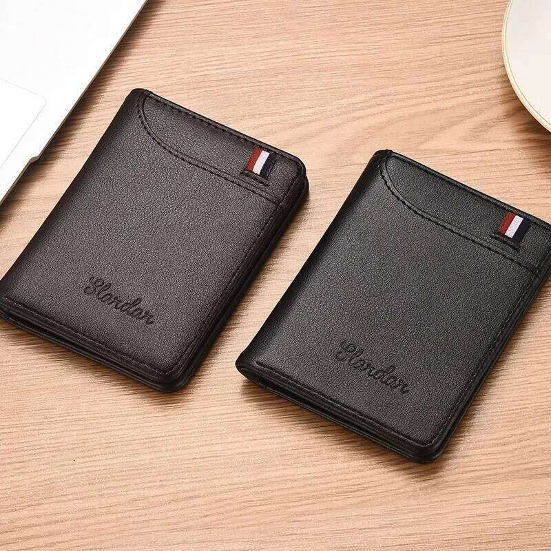 1PC New Super Slim Soft PU Leather Mini Credit Purse Card Holders Men Wallet Thin Small Short Skin Wallets