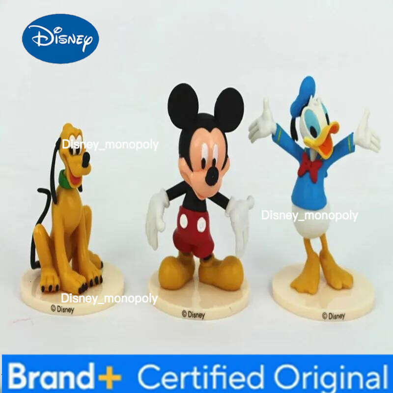 Disney 6 UNIDS/ set GK Mickey Mouse Minnie Goofy Regal Duck Donald Margarita cartoon character PVC model toy Christmas gift H260105