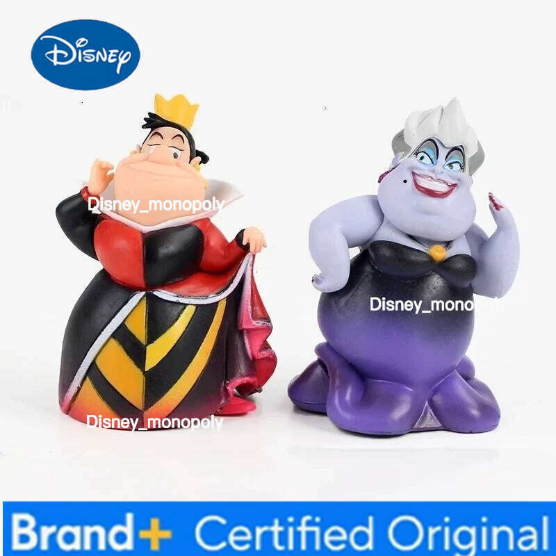 Disney Anime 5Pcs/Set Red Queen Villains Maleficent Jafar Ursula Vinyl Action Figure Model Toys For Children Christmas Gift H260105 H260105