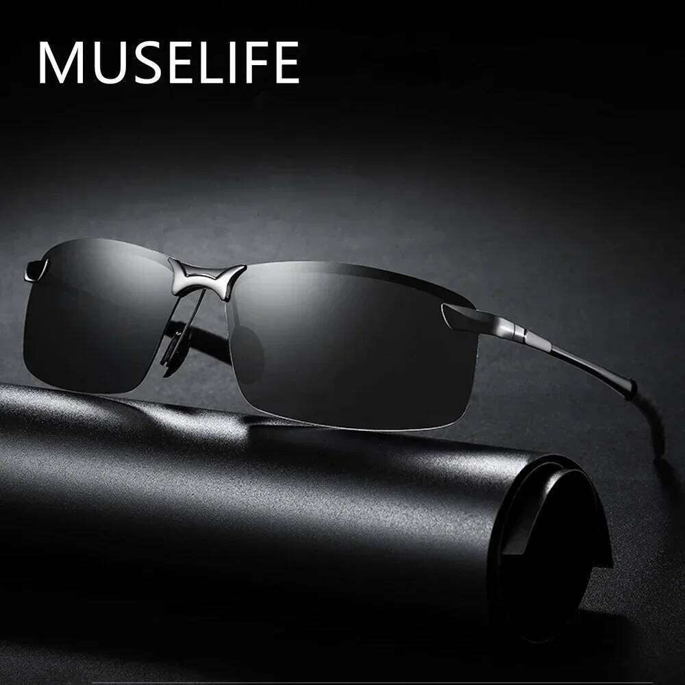Sunglasses Men Polarized Driving Male Sun Glasses Day Night Vision Driver's Eyewear XJ260105