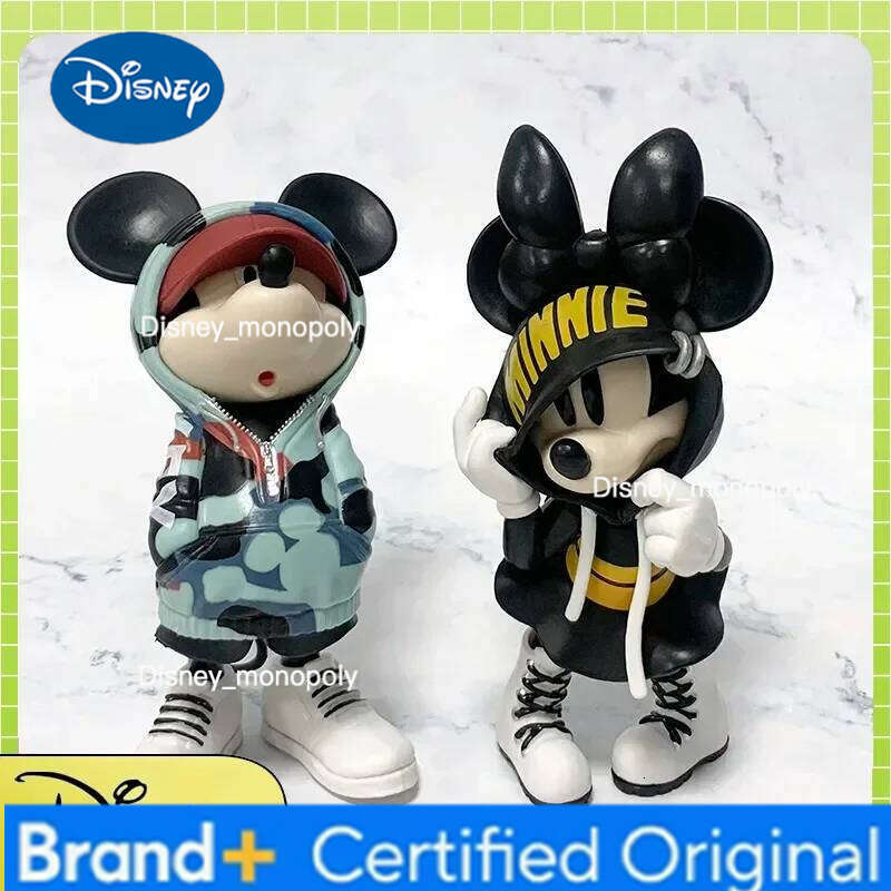 Disney New 15cm Mickey Minnie Mouse Action Figure Magic Storm Trendy Collection Pvc Model Statue Toy Collectible Decor Doll Gift H260105