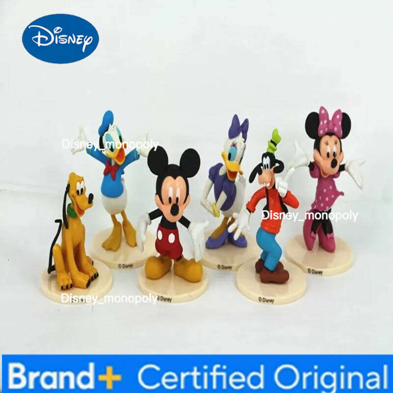 Disney 6 UNIDS/ set GK Mickey Mouse Minnie Goofy Regal Duck Donald Margarita cartoon character PVC model toy Christmas gift H260105