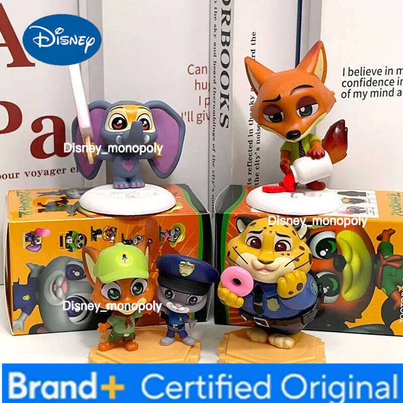 Disney 2026 Popular New Crazy Zootopia Fox Nick Rabbit Judy Handmade Surrounding Doll Table Ornament Children's Toy Gift H260105 H260105