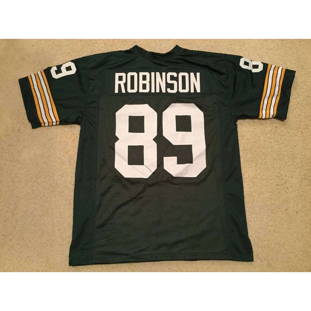 CUSTOM Sewn Stitched Dave Robinson Green Football Jersey Add any name number size XS-5XL 6XL