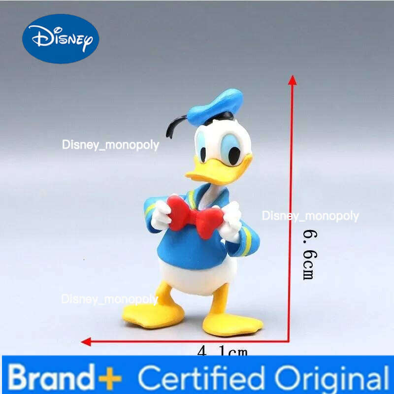 Disney 7cm Kawaii Donald Duck Chip Dale Action Figurine Mini Model Hobby Toy Birthday Gift Cake Party Decoration Kids Charm Doll H260105