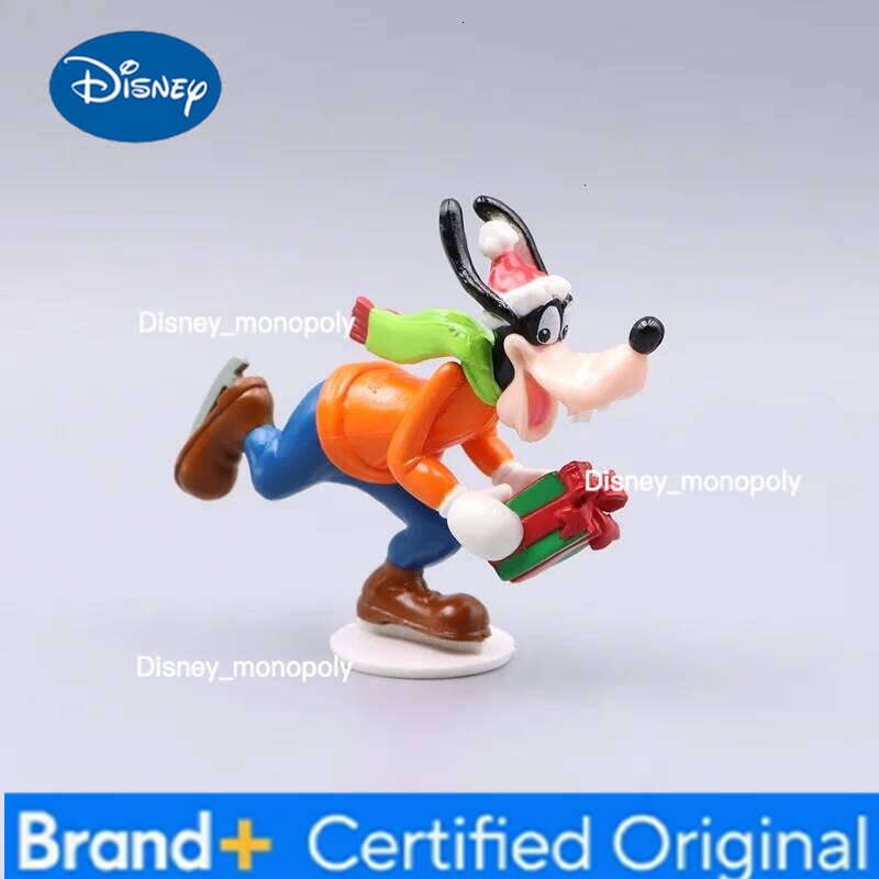 Disney 6pcs/set Mickey Mouse Minnie Donald Duck PVC Model Christmas Ornaments Collection Decoration Children Charm Toys Gifts H260105