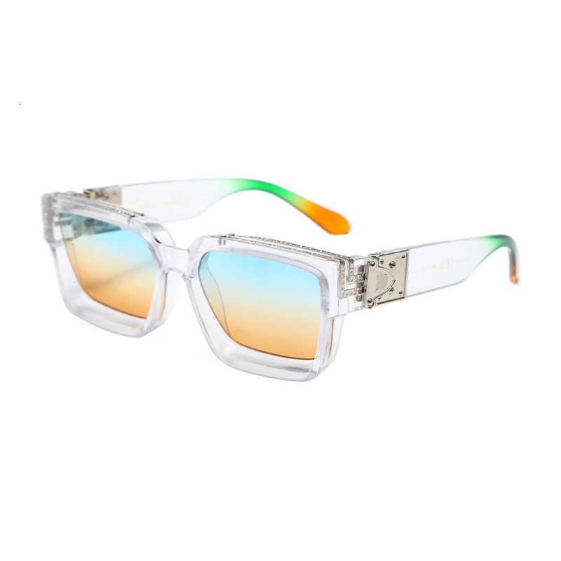 New European And American Style Designer Sunglasses Square Frame Fashionable Women's Sunglasses Luxury High-end Travel UV Protection Personalized