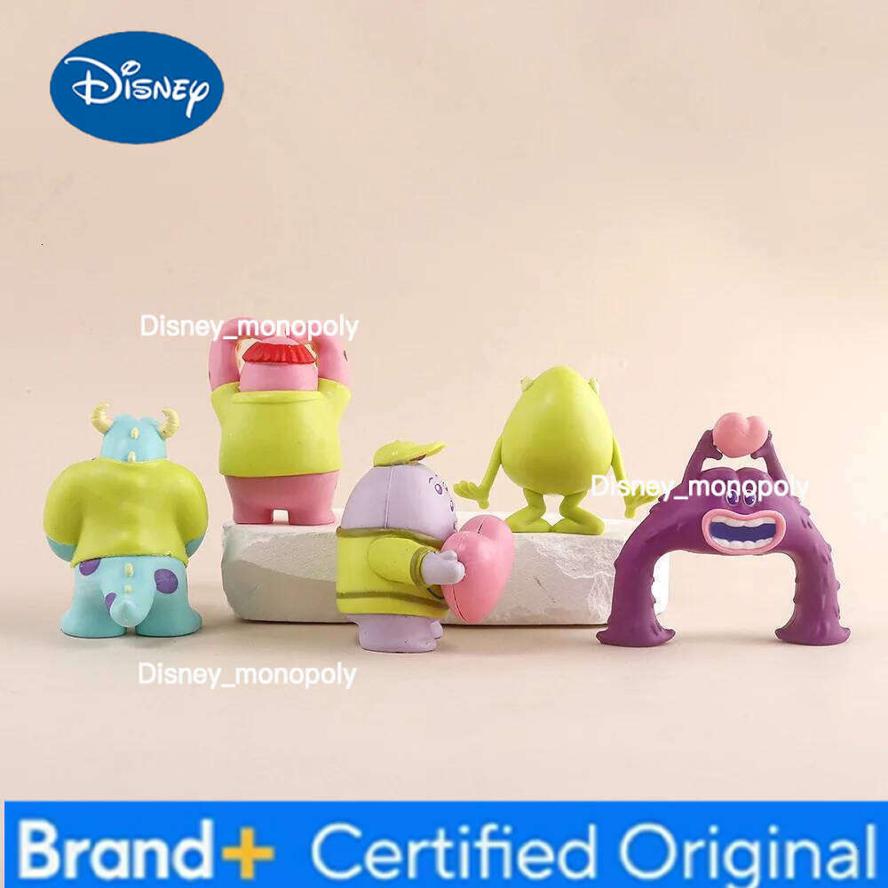 Disney 5pcs/set Monsters University Sullivan Michael Cute Anime Action Figure Toys 7CM H260105