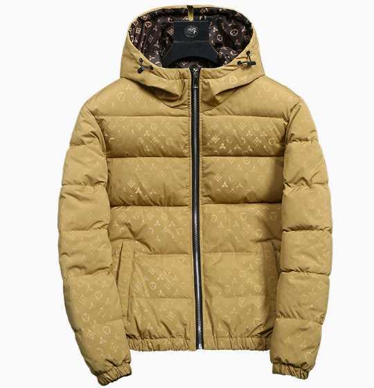 Hip-hop brand cotton coat for men - winter and autumn thick men's cotton jacket, trendy patterned loafers-style coat for men H251220