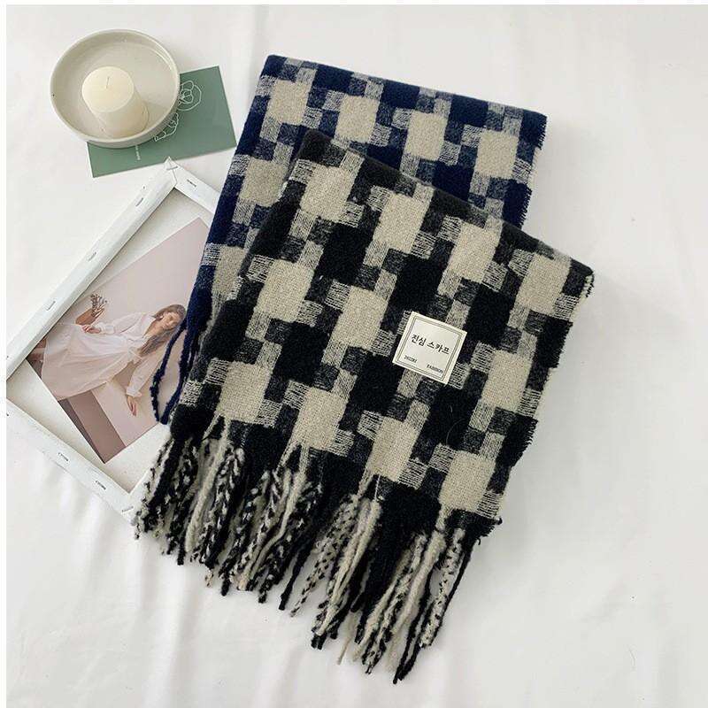2024 New Melad Warm Thickened Large Windmill Fashion Korean Sweet Woven Imitation Cashmere Scarf