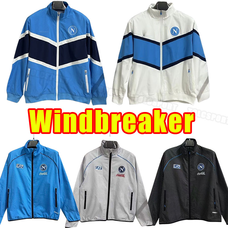 WindbreakerJacket 25 26 NAPOLI soccer tracksuits Naples 2025 2026 ZIELINSKI ANGUISSA OLIVERA KVARATSKHELIA OSIMHEN FABIAN LOZANO Tracksuit Long sleeve