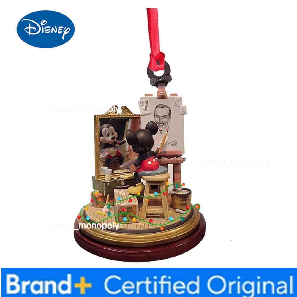 Disney New Hanging Mickey Mouse Pendants Grinch Ornaments Acrylic 2d Version Christmas Tree Decor Xmas Toys H260105