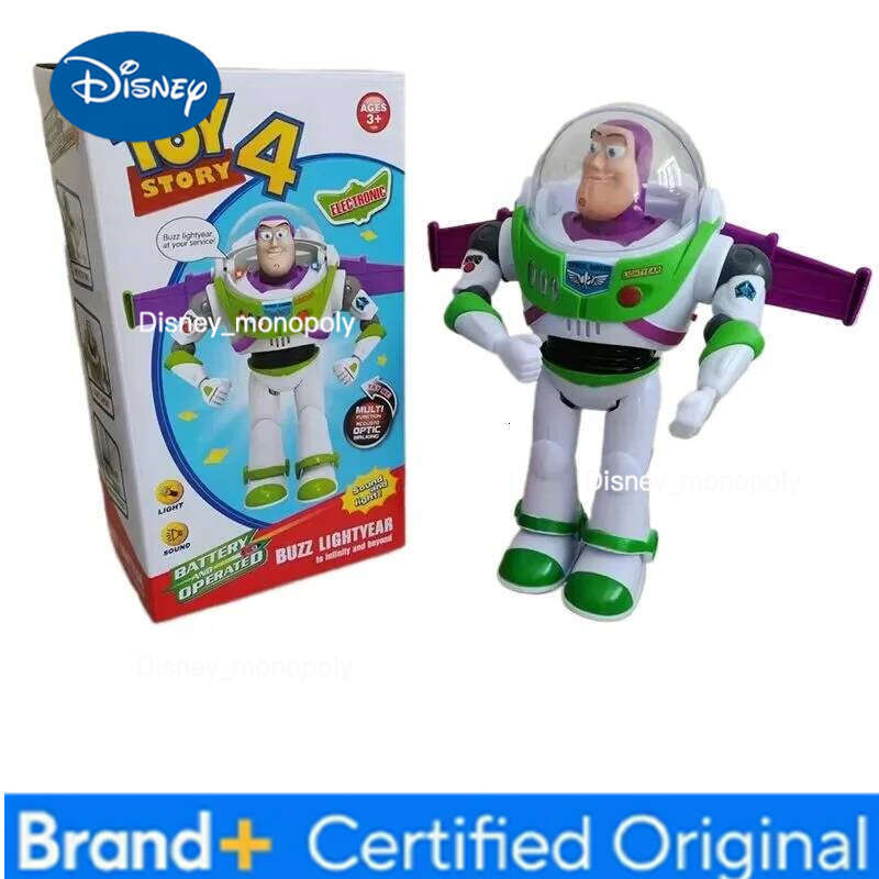 Disney Story Buzz Lightyear Electric Walking Robot Doll Action Figure Pixar Kids Birthday Gift Collectible Model Toy H260105