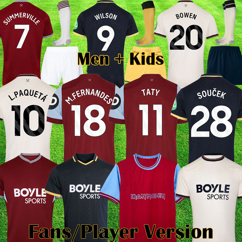 WEST HAMses Unitedese Jersey 25 26 BOWEN PAQUETA TATY WHU soccer jerseys 2025 2026 DIOUF kits WILSON PROWSE football shirts CASTELLANOS MEN Kids Equipment