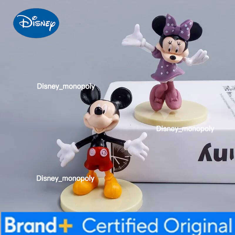 Disney Hot Sales 6pcs/set Mickey Mouse Action Figures Minnie Donald Duck PVC Cake Ornaments Collection Decoration Children Gifts H260105