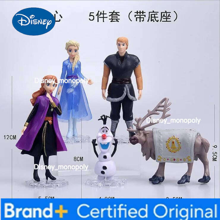 Disney 9 pcs/set Cartoon frozen 2 elsa anna Figures set kids cake wedding decoration Action toys H260105 H260105