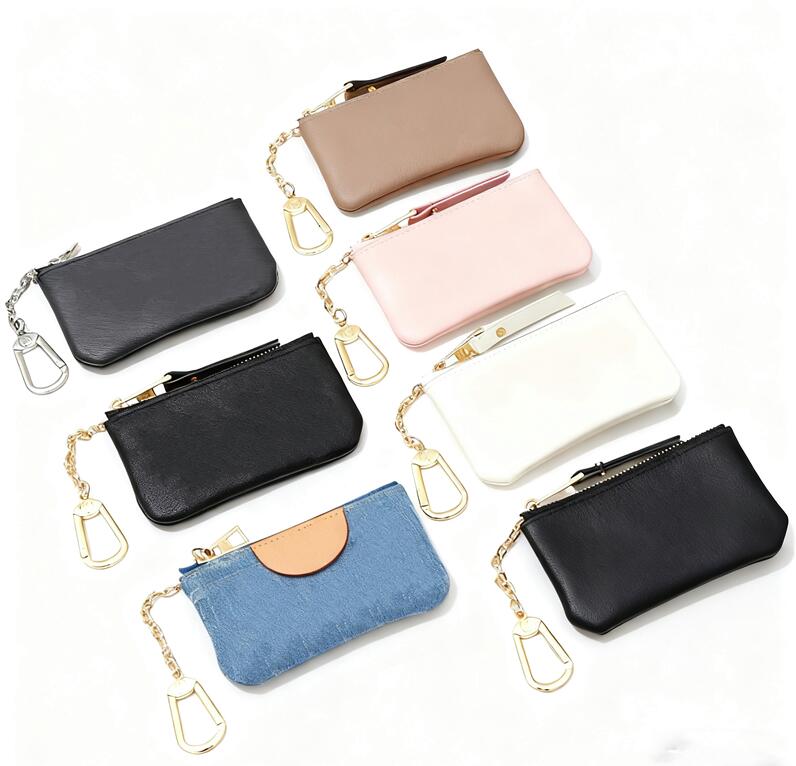 KEY POUCH Designers Mini Wallet Fashion Womens Mens Keychain Ring Credit Card Holder Coin Purse Luxury M62650 box wallet
