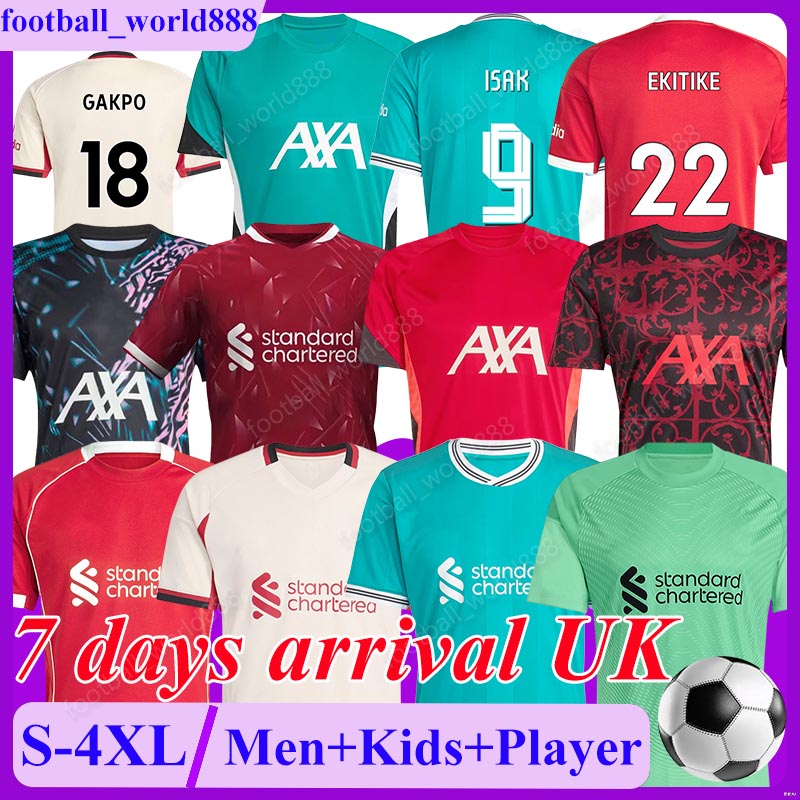 4XL liverpolls ISAK 26 27 Soccer Jerseys LWP EKITIKE GAKPO WIRTZ 2026 Football Shirt RIO SZOBOSZLAI GRAVENBERCH football kits MAC ALLISTER Men Kids Kit Socks Sets