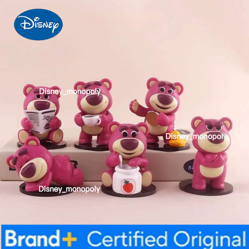 Disney Lotso Toy Story Afternoon Tea Surprise Blind Cartoon Trendy Handmade Doll Mysterious Box Car Desktop Ornament Gift H260105