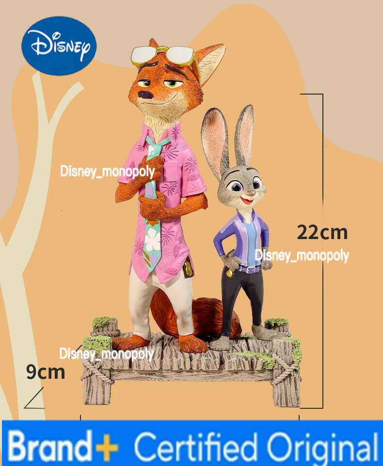 Disney New Zootopia 2 Figure Anime Judy Hopps And Nick Wilde Action Figurine Model Doll Collection Pvc Statue Toys H260105 H260105