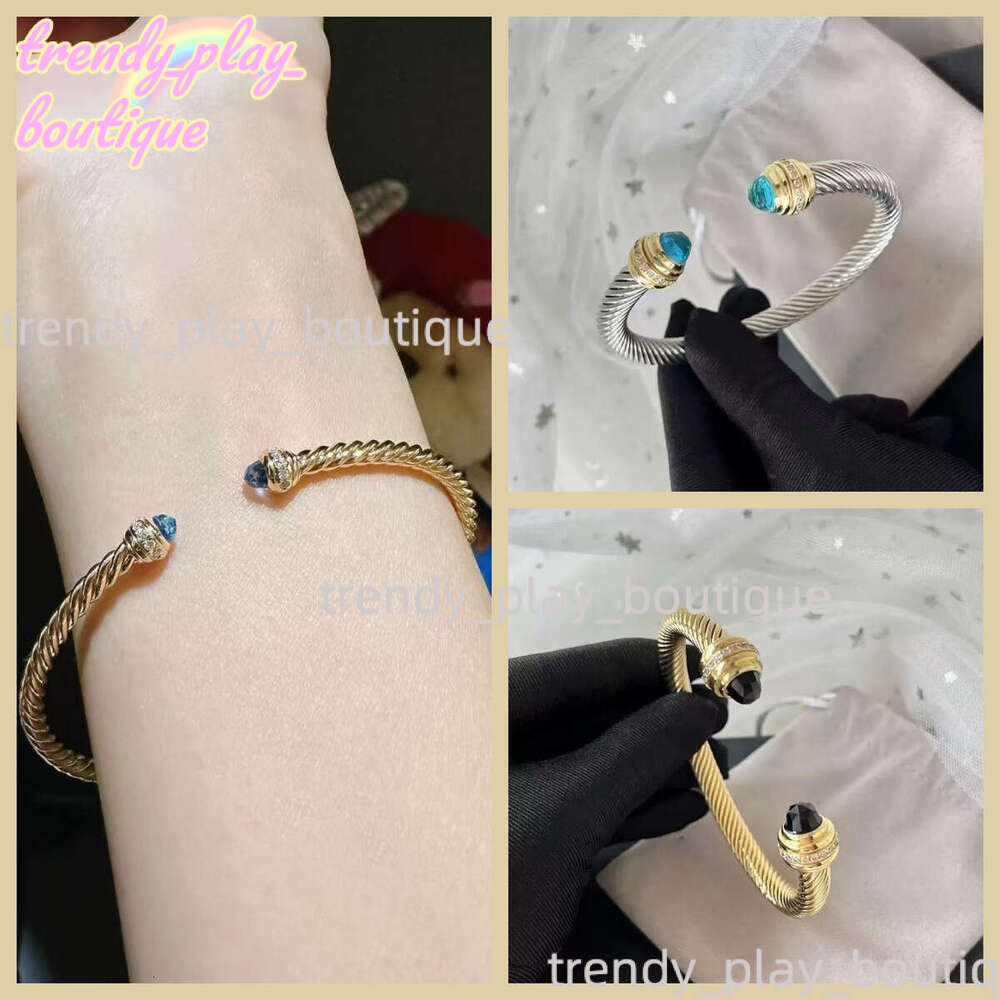 David 2026 AAA Designer Bracelet Bangle Cable High Quality Luxury Jewelry Womens Mens Bracelet D Yurmab Braceletclassical Casual Metal Fashion Yurmab Bracelet B04