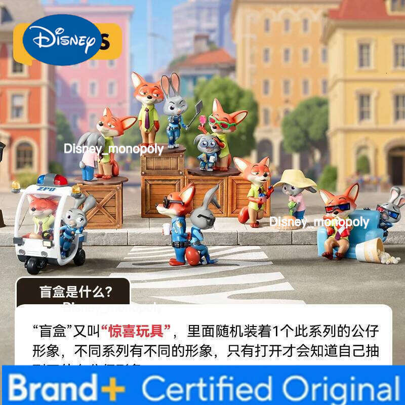 Disney In Stock 52TOYS Zootopia Blind Box Best Partners Series Anime Figures Trendy Toys Ornaments Collection Birthday Gifts Toy H260105 H260105