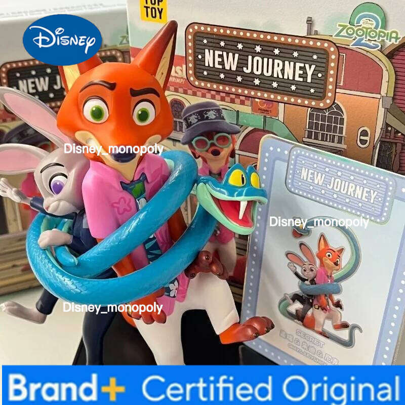 Disney Genuine Zootopia 2 Blind Box New Journey Series Anime Figures Desktop Ornament Model Fashion Toy Cute Birthday Gift H260105 H260105