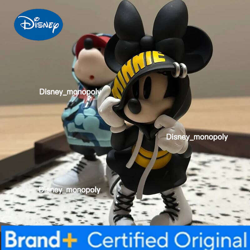Disney New 15cm Mickey Minnie Mouse Action Figure Magic Storm Trendy Collection Pvc Model Statue Toy Collectible Decor Doll Gift H260105