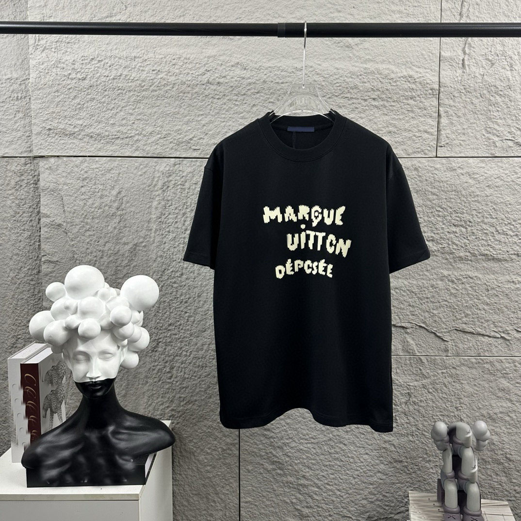 2025 Men's Plus Tees & Polos letter knitted sweater in autumn / winter 2024 knitting machine e Custom detail crew neck cotton 1748
