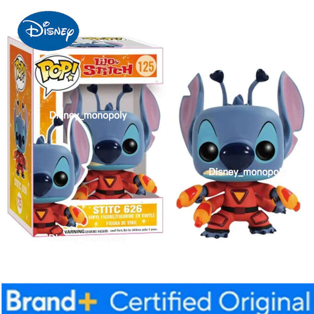 Disney Hot Sale Elf Star Baby Stitch Little Gold Handmade Vinyl PVC Doll Toy Children's Gift H260105