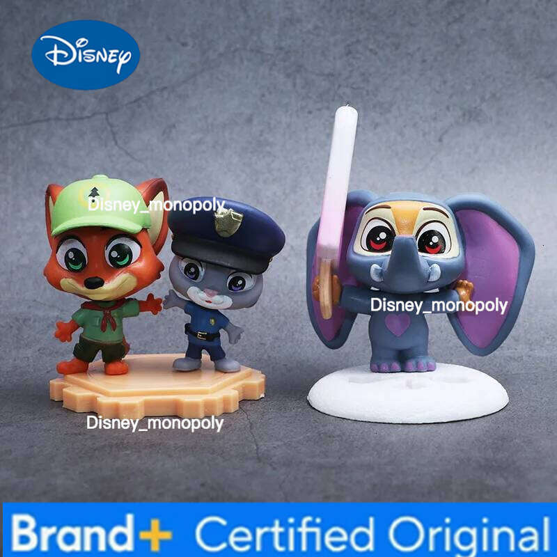 Disney 8pcs Zootopia Anime Cute Nick Judy Action Figure Doll Cartoon Collection Model Toy Desktop Ornaments Gifts H260105