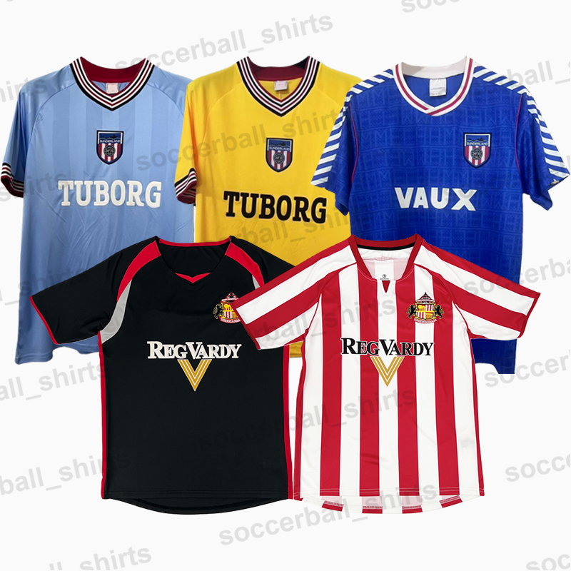Sunderland Retro Football Soccer Jerseys Classic Football Shirts Tops Kits Vintage Men Kids PHILLIPS GABBIADINI BENT BENNETT PICKFORD FLETCHER DEFOE CATTERMOLE