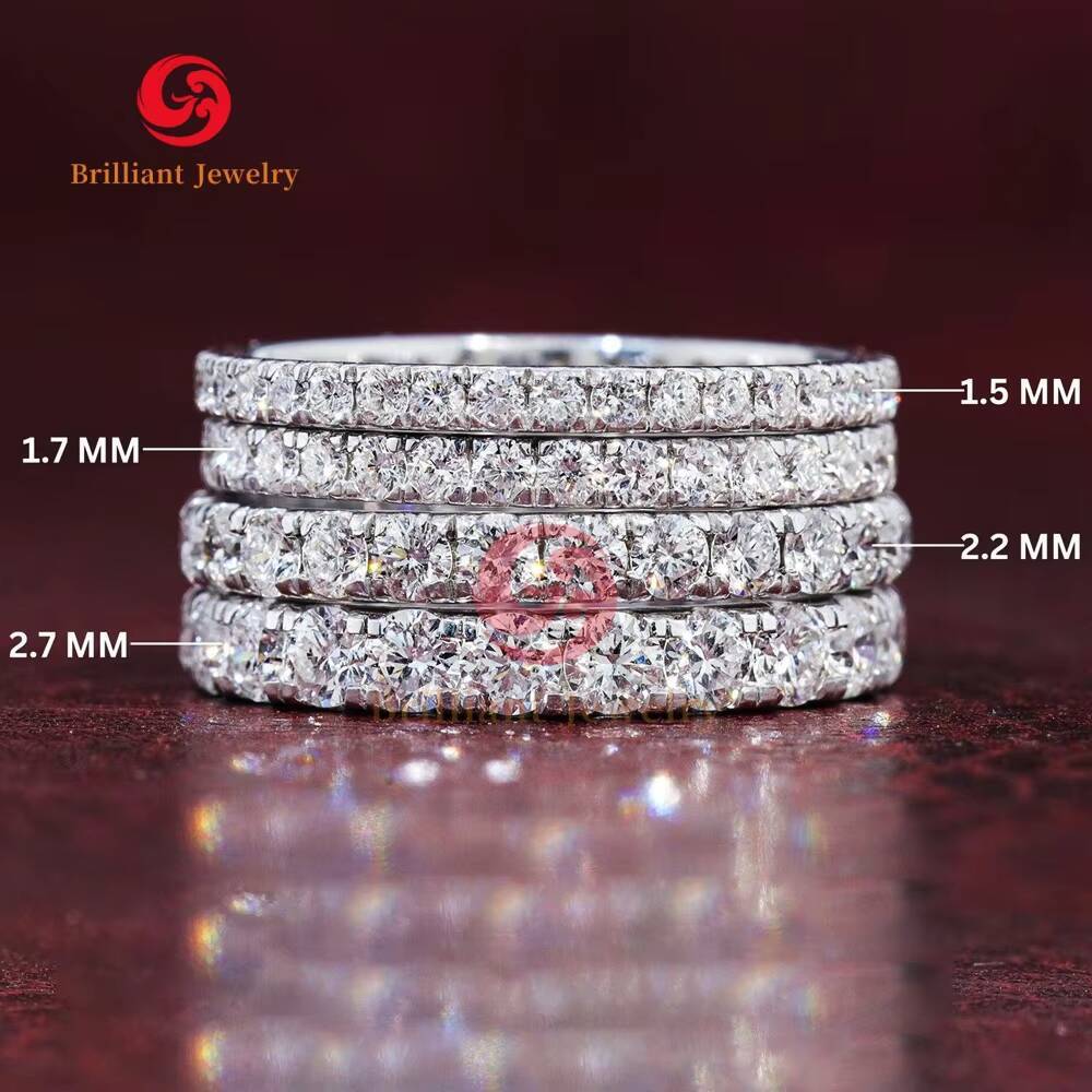 Wholesale Lab Grown Diamond Engagement Wedding Band Classic Gold 14K 18K Round Cut Lab Created Ring for Women Men