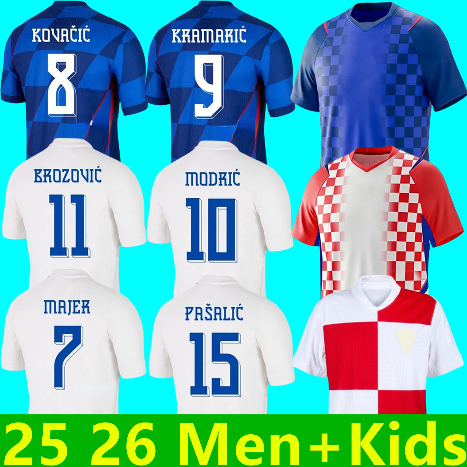 2025 2026 Euro cup Modric Soccer Jerseys Croatia national team 25 26 BREKALO PERISIC football Shirt BROZOVIC KRAMARIC REBIC LIVAKOVIC PASALIC Men kids kits Uniform