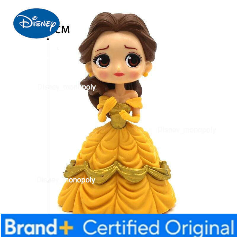 Disney Q Posket Beauty and the Beast Toys Belle PVC Princess Figures Action Collectible Model Toy for children gift H260105