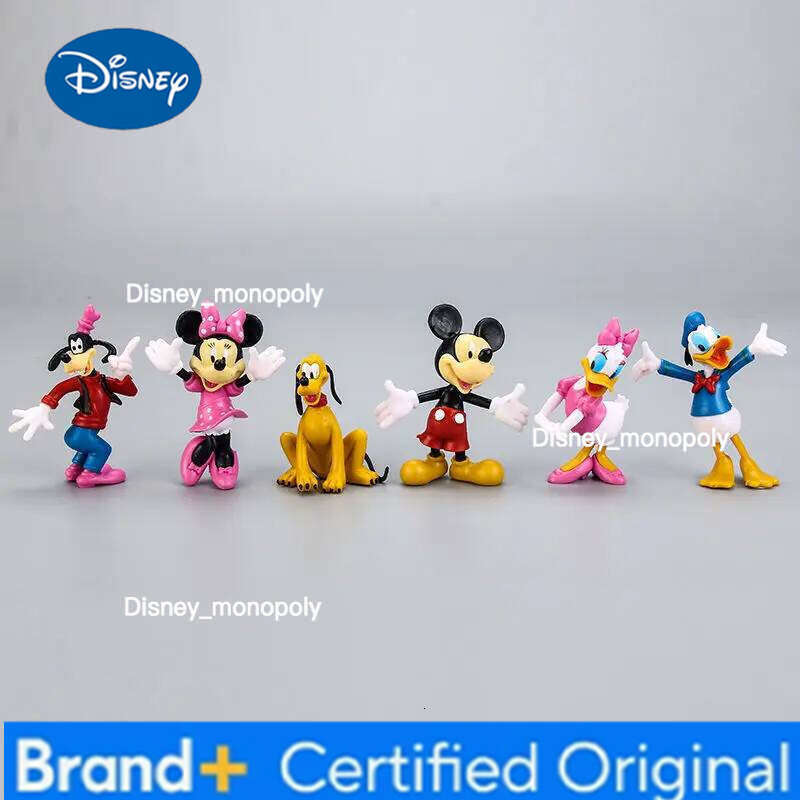 Disney Goofy Pluto Mickey Minnie Donald duck Daisy cute cartoon doll model decorative ornaments anime figures children's plastic toys H260105
