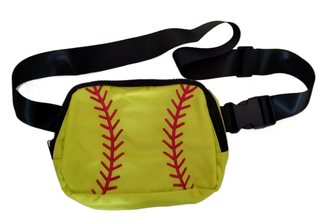 bbsports baseball softball Belt bag Fanny pack crossbody bags for women Everywhere belt bag black