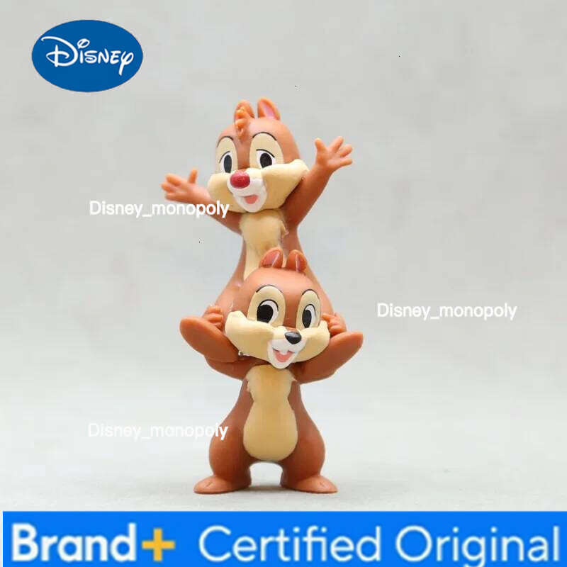 Disney 7cm Kawaii Donald Duck Chip Dale Action Figure Mini Model Hobby Toy Birthday Gift Cake Party Decoration Kids Charm Doll H260105