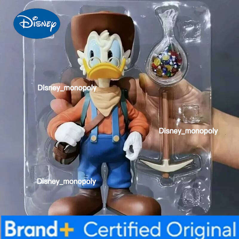 Disney Genuine Morstorm Figure Cartoon Explorer Scrooge Mcduck Action Figurine Anime Model Doll Toy Ornament Gift H260105 H260105