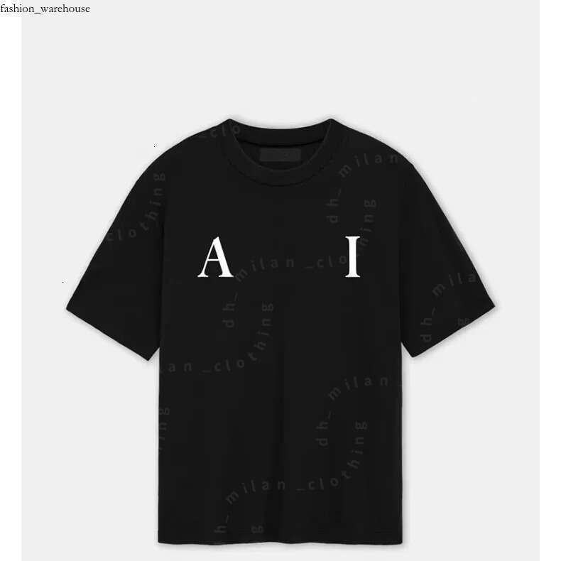 Designer T-shirt Fashion Couple amirishrit T shirt Mens Trendy Summer Cotton Letters Casual Crew Neck amira Short Sleeve Fashion Spray Print amirishort tee 6b3