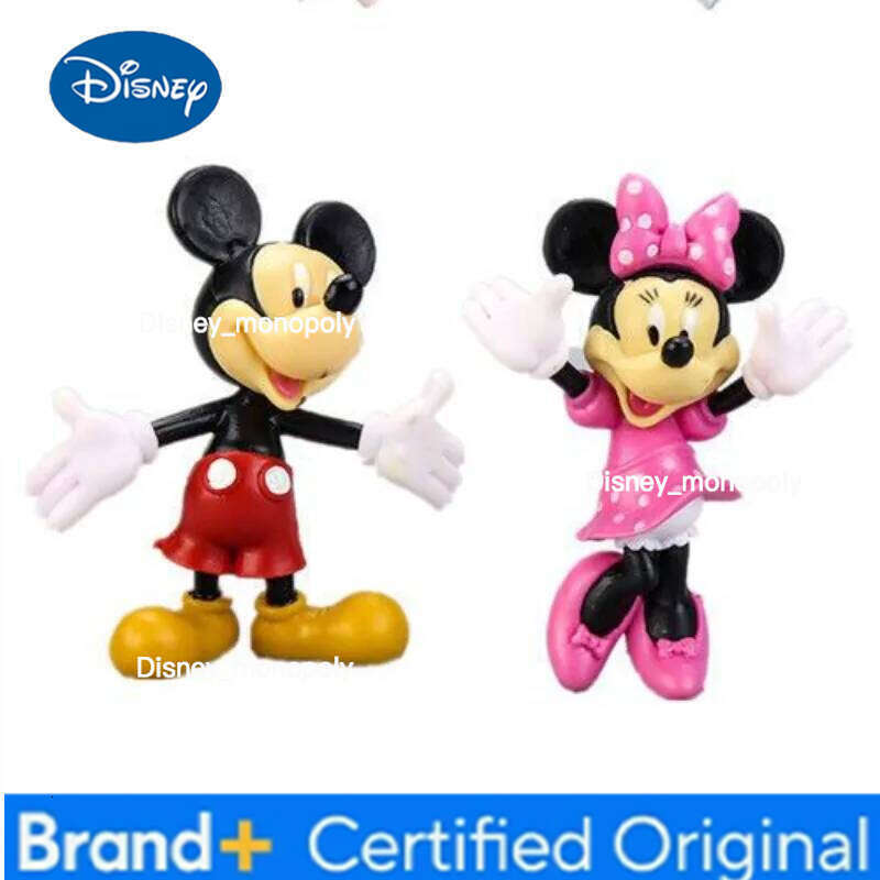 Disney Goofy Pluto Mickey Minnie Donald duck Daisy cute cartoon doll model decorative ornaments anime figures children's plastic toys H260105