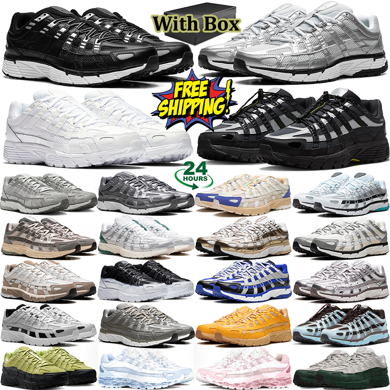 free shipping with box designer shoes p6000 men women p6000s sneakers black white brown blue outdoor sports trainers chaussure scarpe Plate-forme