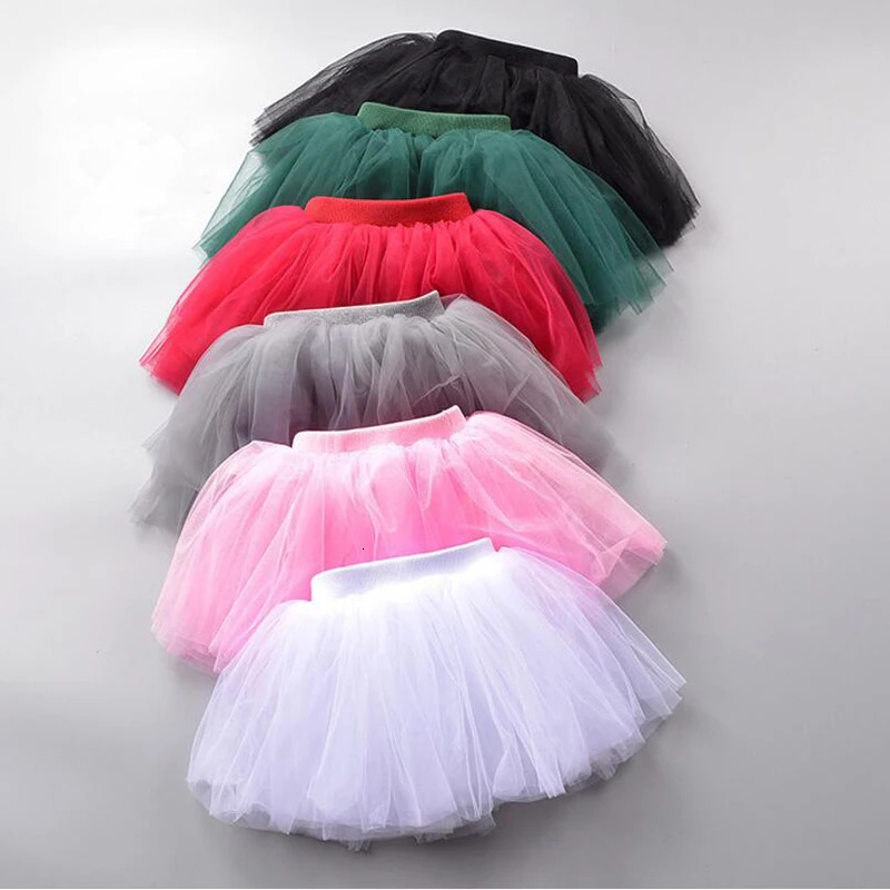 Baby Girls Tulle Tutu Skirt Ballerina Pettiskirt Fluffy Children Ballet Skirts For Party Dance Princess Girl Clothes 17Y 260104
