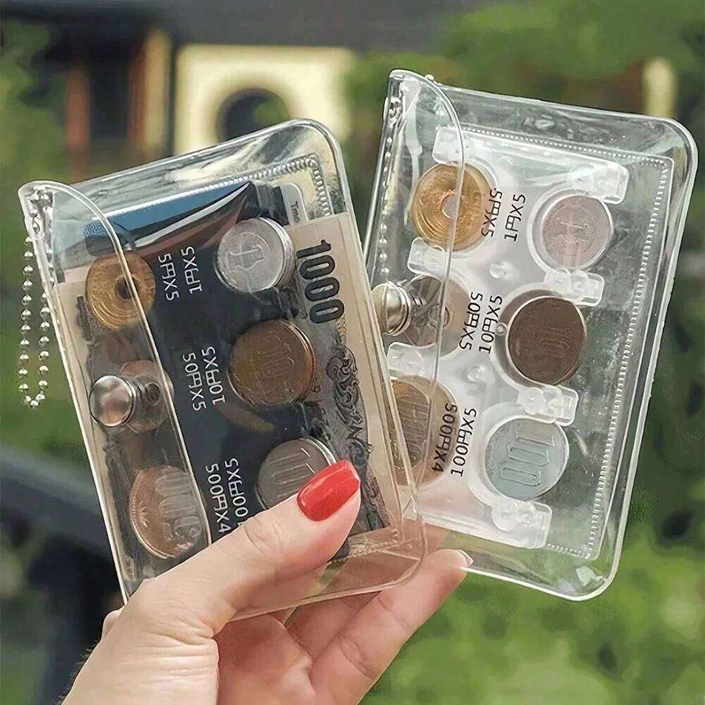 Japanese Holder Wallet ,Coin Wallet,Mini Wallet,PVC Wallet,Portable Small Change Purse ,Transparent Card Case, Coin Box